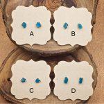 Apatite and Sterling Silver Crystal Stud Earrings