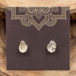 Herkimer Diamond Sterling Silver Crystal Stud Earrings