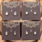 Herkimer Diamond Sterling Silver Crystal Stud Earrings