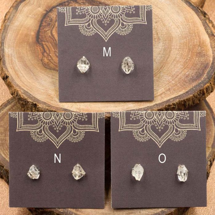 Herkimer Diamond Sterling Silver Crystal Stud Earrings