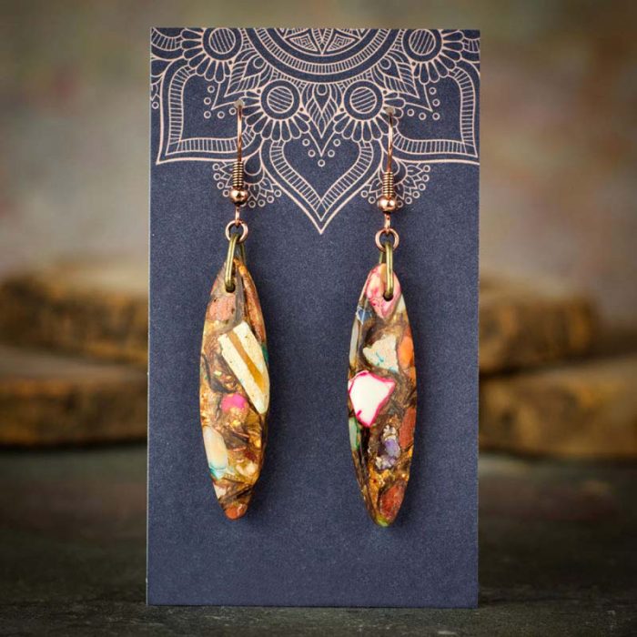 Impression Jasper Dangle Earrings 2203A