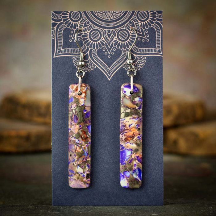 Impression Jasper Dangle Earrings 2206C