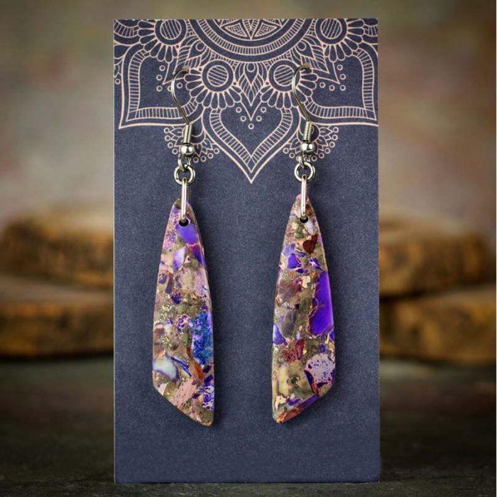 Impression Jasper Dangle Earrings 2207E