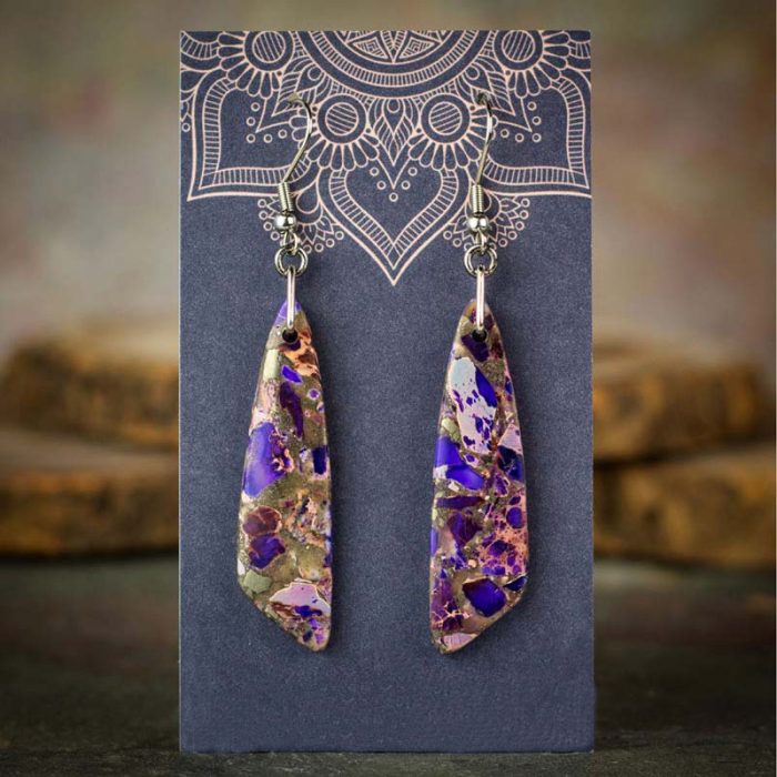 Impression Jasper Dangle Earrings 2207G