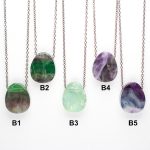 Fluorite Double Sided Pendants