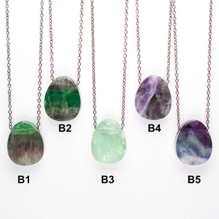 Fluorite Double Sided Pendants