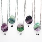 Fluorite Double Sided Pendants