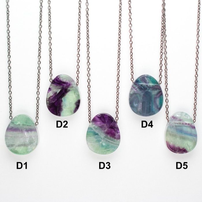 Fluorite Double Sided Pendants