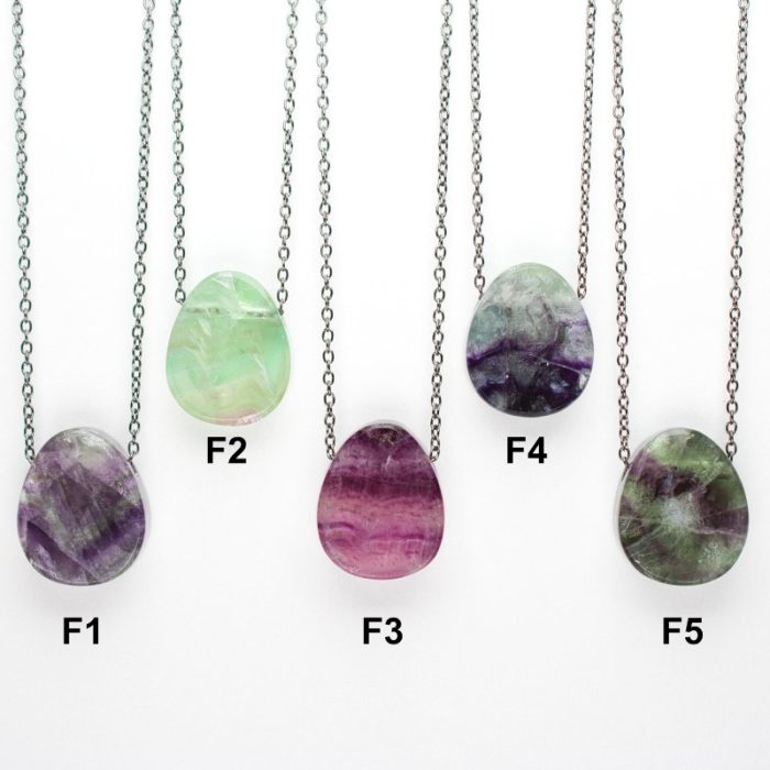 Fluorite Double Sided Pendants