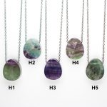 Fluorite Double Sided Pendants