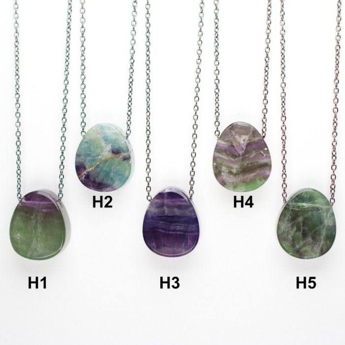 Fluorite Double Sided Pendants