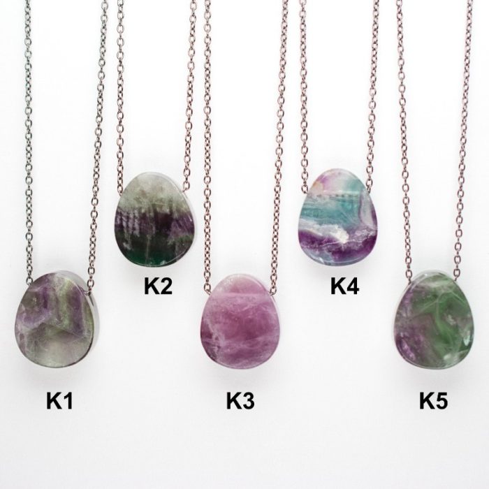 Fluorite Double Sided Pendants