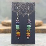 7 Chakra Crystal Dangle Earrings