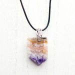 Amethyst Geode Slice Pendant