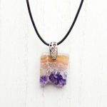 Amethyst Geode Slice Pendant