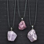 Lepidolite Stone Pendants