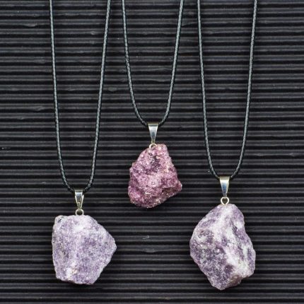 Lepidolite Stone Pendants