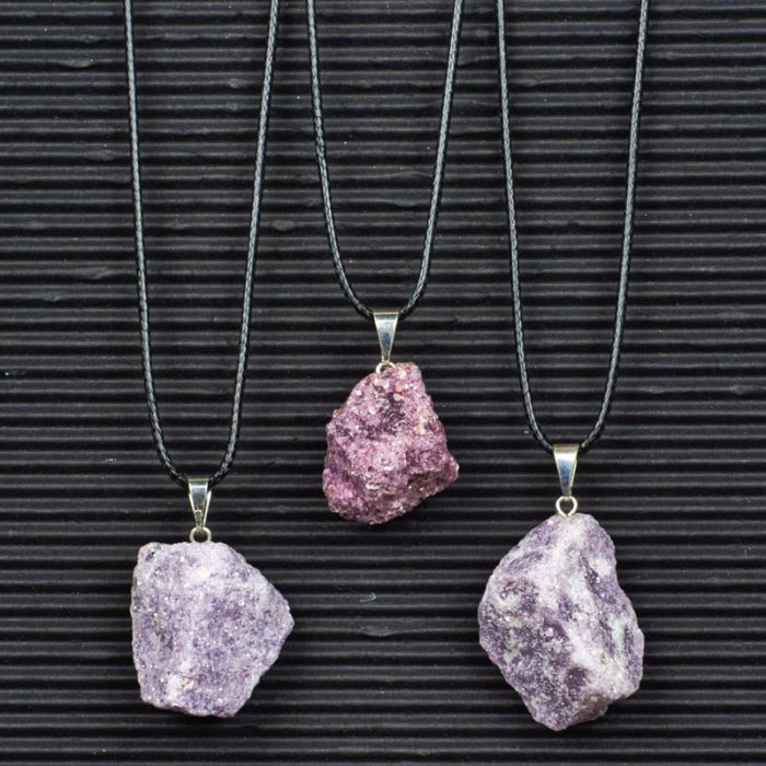 Lepidolite Stone Pendants