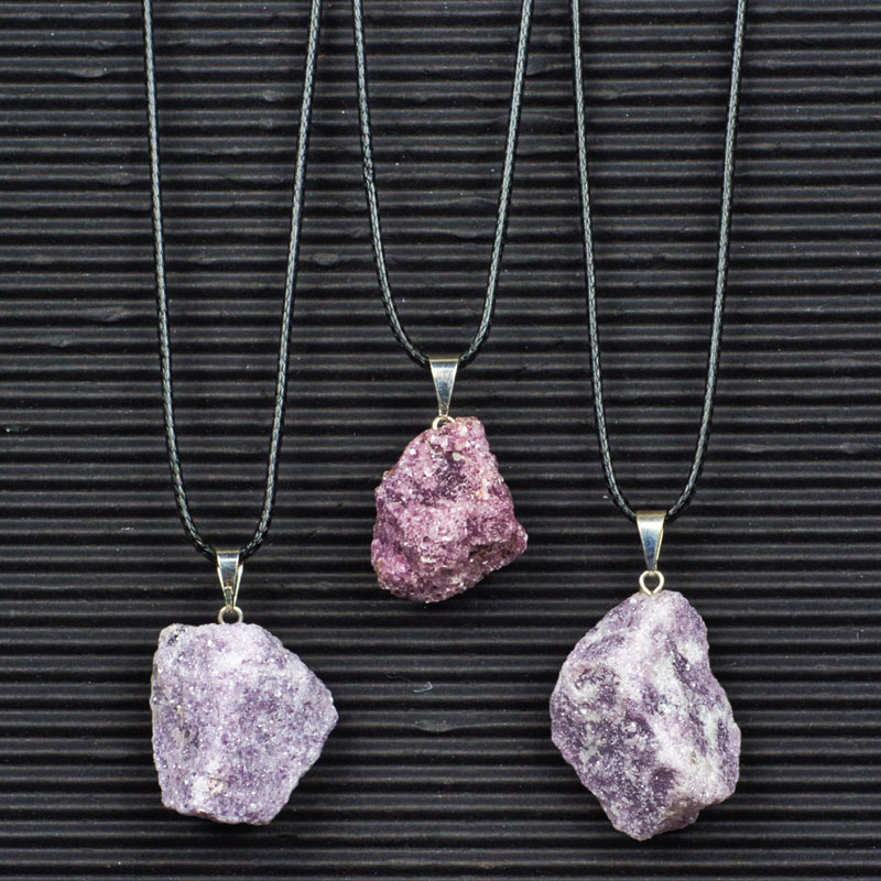 Lepidolite Stone Pendants