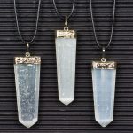 Selenite Flat Point Pendant