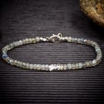 Labradorite and Herkimer Diamond Bracelet