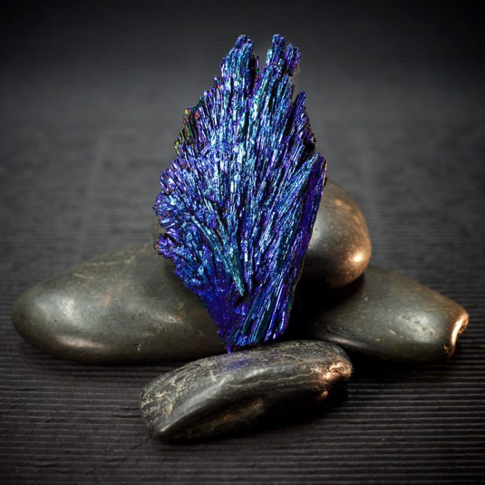 Titanium Dichroic Black Kyanite Blades