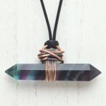 Fluorite Double Terminated Point Pendant