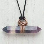 Fluorite Double Terminated Point Pendant