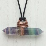 Fluorite Double Terminated Point Pendant