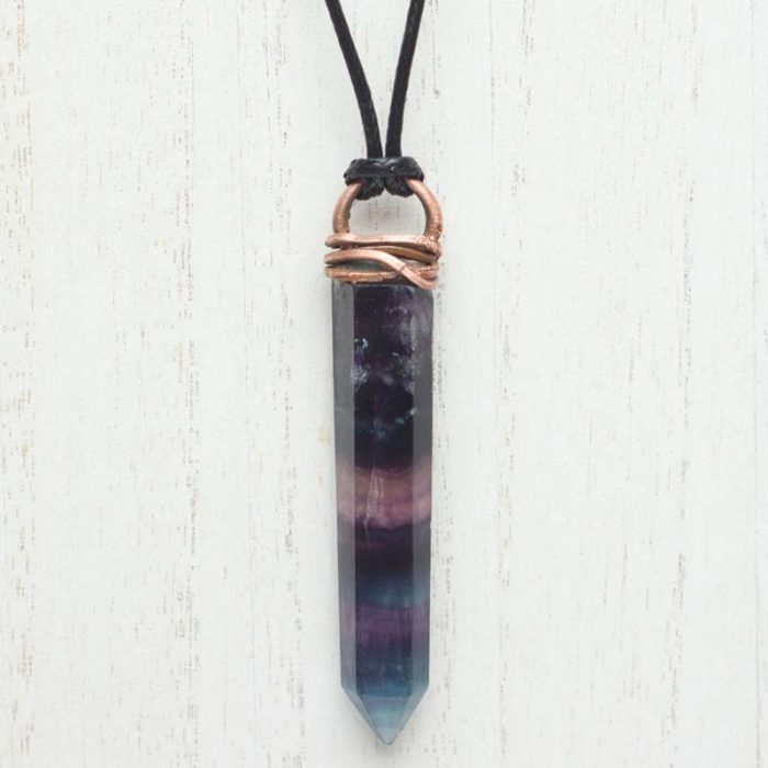 Fluorite Talisman Point Pendant