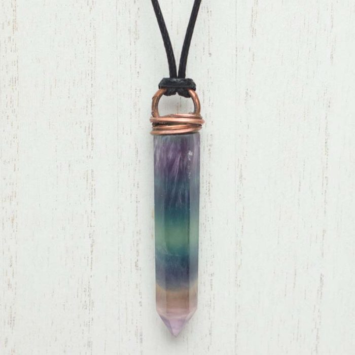 Fluorite Talisman Point Pendant
