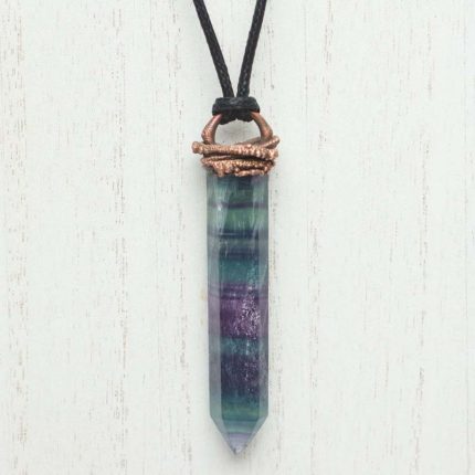 Fluorite Talisman Point Pendant