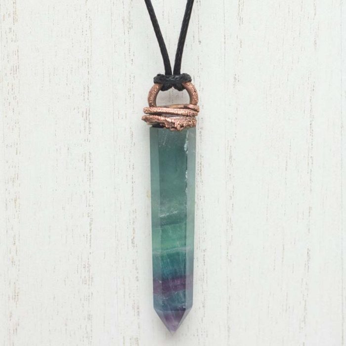 Fluorite Talisman Point Pendant