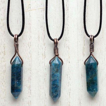Apatite Double Terminated Point Pendants