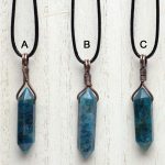 Apatite Double Terminated Point Pendants