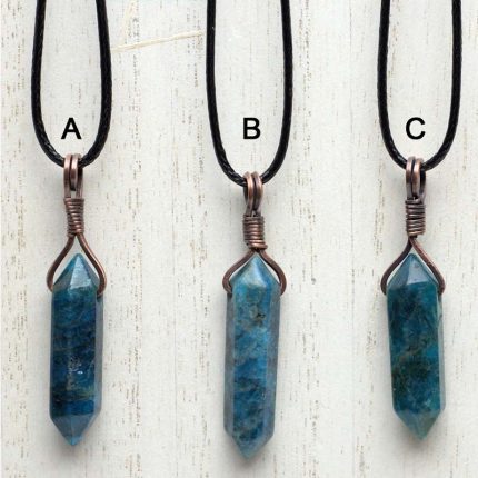 Apatite Double Terminated Point Pendants