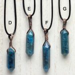 Apatite Double Terminated Point Pendants