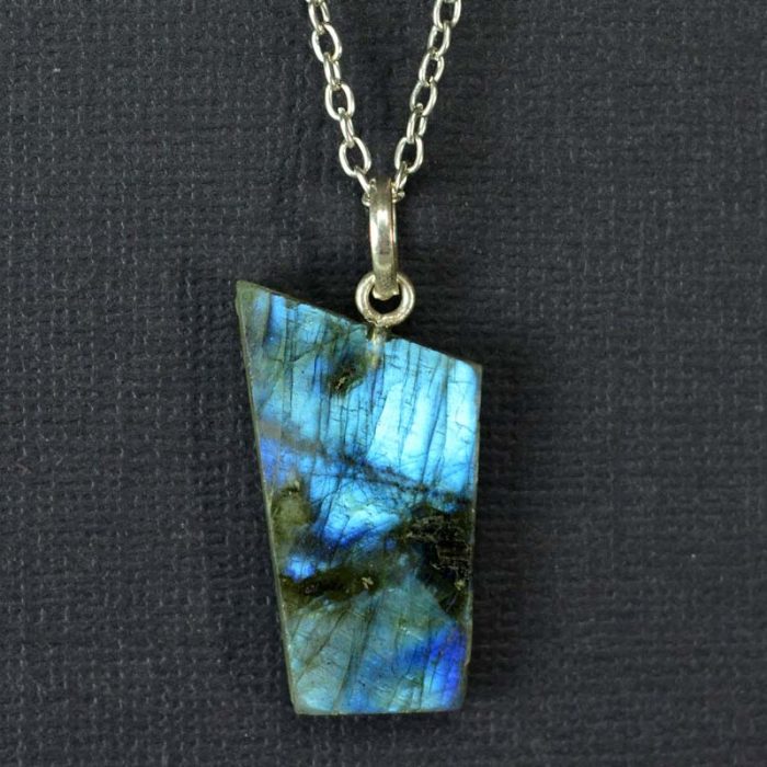 Labradorite Slice Pendant C