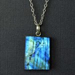 Labradorite Slice Pendant D