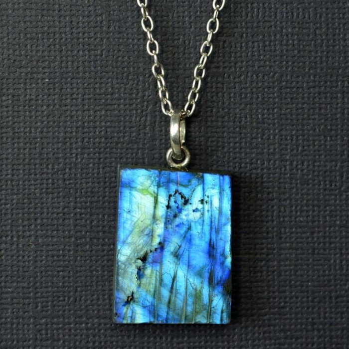 Labradorite Slice Pendant D