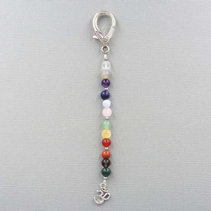 12 Stone Chakra Purse Charm