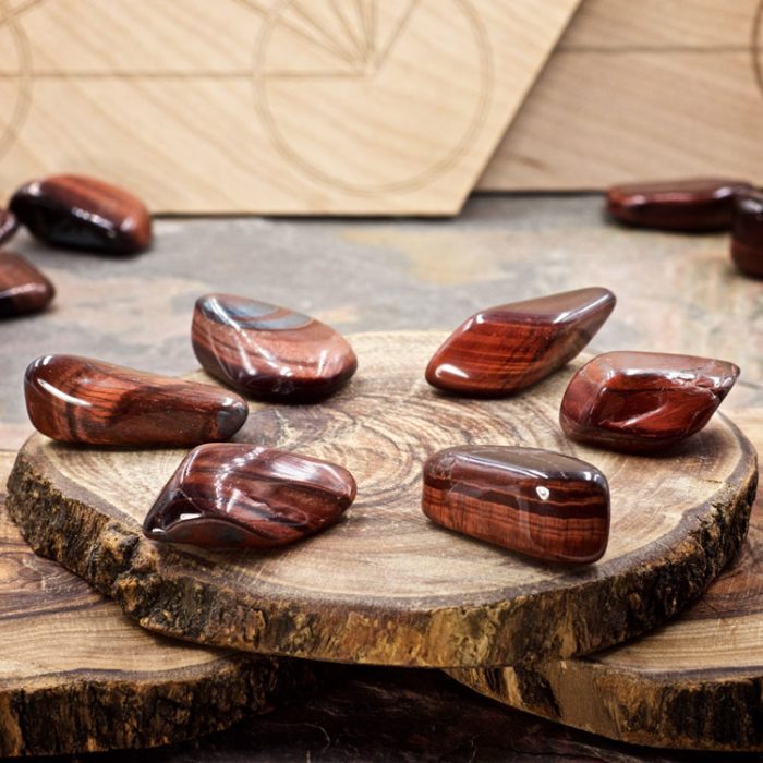 Red Tiger Eye Crystals for Grids