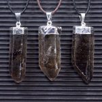 Smoky Quartz Point Pendants