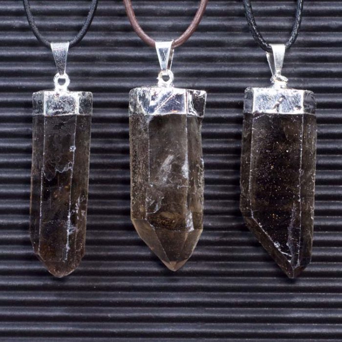 Smoky Quartz Point Pendants