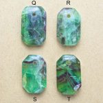 Faceted Fluorite Double Sided Pendants