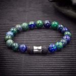 Azurite Malachite Aromatherapy Bracelet