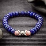 Lapis Lazuli and Rhodochrosite Bracelet