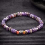 Charoite and Carnelian Bracelet