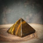 Gold Tiger Eye Pyramids 26 - 28 mm