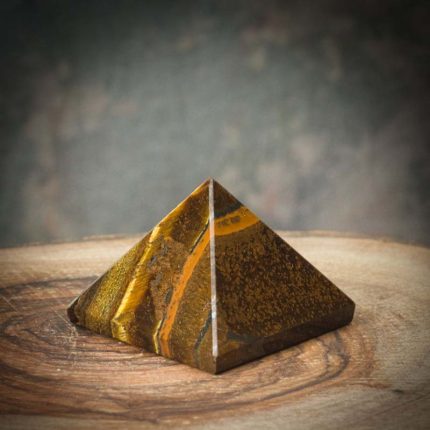 Gold Tiger Eye Pyramids 26 - 28 mm